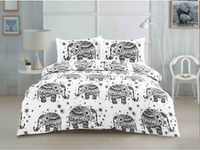 New Polycotton Elephant Duvet Cover Set, Bedding Set, Quilt Cover & Pillowcases