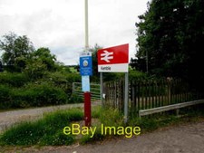 Photo 6x4 Kemble railway station name sign, Station Road, Kemble Located  c2017