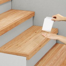 Clear Non-Slip Treads for Wooden Steps Indoor 5 Pack 4" x 32" Pre-Cut Anti-Sl...