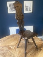 Welsh Oak Carved Spinning