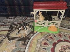 Horse Stable Playset With Two