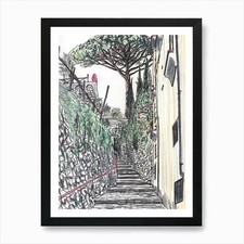Stairway to Heaven Art Print Framed Wall Art Poster Canvas Print Picture