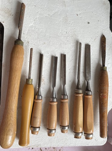 Set wood carving chisels - 8,