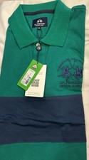 La Martina Buenos Aires Polo Shirt S/S Pique Bosphorus Color Regular Fit  XL
