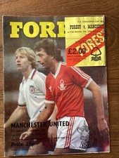 24/1/1981 Nottingham Forest v Manchester Utd FA Cup Match Ticket + Programme