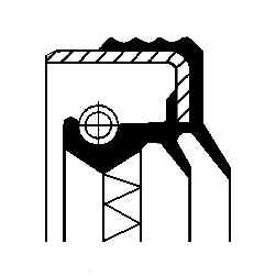 Corteco 01033862b shaft - corteco, seal