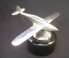 VINTAGE 1950s SPITFIRE / HURRICANE CAR MASCOT ~ WW2 FIGHTER PLANE HOOD ORNAMENT