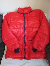 Vintage Berghaus Puffer Jacket Dupont Dacron Hollofil 90s Red Mens M/L VGC