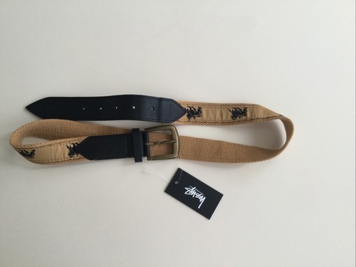 Stussy needle point belt - stussy, tan