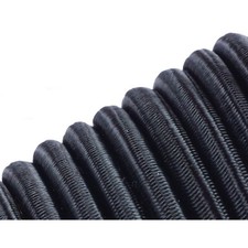Black Elastic Bungee Rope Shock Cord Elastic Return of at Least 100% Tie Down