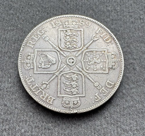1889 double florin - florin, queen