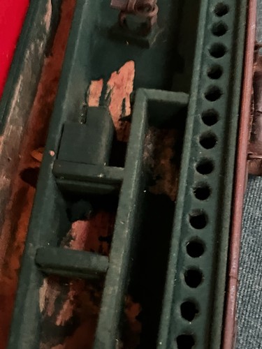 Antique leather gun case - antique,