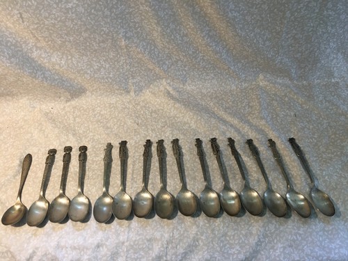 Set silver plate spoons - 16,