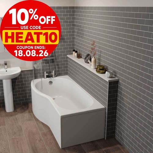Bathroom suite shaped left - suite, p