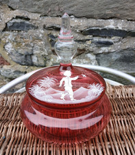 Ruby cranberry red glass