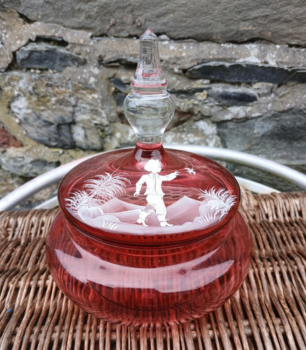 Ruby cranberry red - , glass