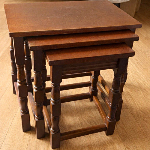 Set brown wooden square - 3,