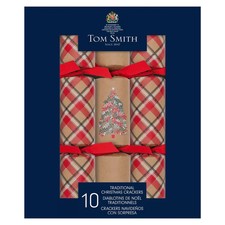 Tom Smith 12.5 Inch (32 cm) Luxury Christmas Crackers 10 Pack in Traditional The