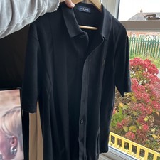 Fred Perry Men's Black Knitted