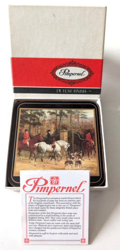 Vintage pimpernel coasters set - coasters,