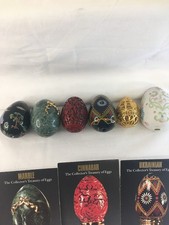 Job Lot x 6 Franklin Mint Limited The Collectors Treasury Of Eggs No Stands H12