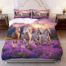 Lavender Horse Sun Soft Duvet