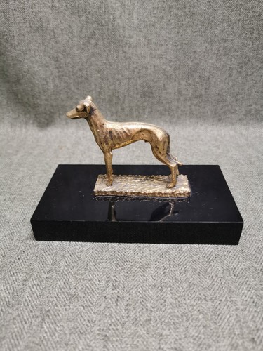 Vintage brass greyhound - vintage,