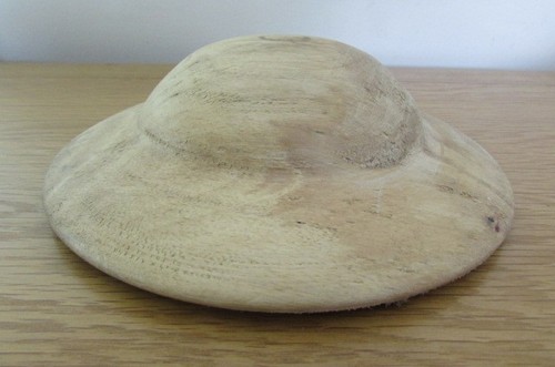Milliner wooden hat block - hat,