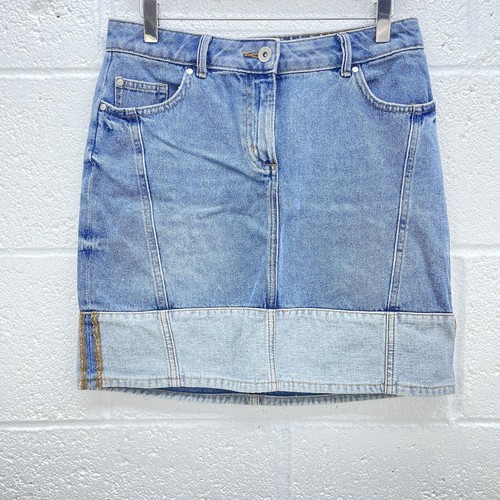 Vintage blue denim mini - blue,
