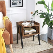 Wooden side table mahogany - table,