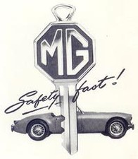 MG Key Blank Vintage Style