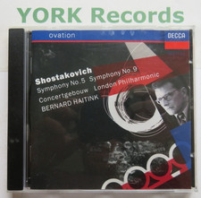 SHOSTAKOVICH - Symphonies Nos 5 & 9 HAITINK Concertgebouw / LPO - Ex CD Decca