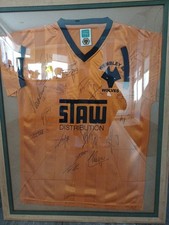Wolves Signed Shirt Framed