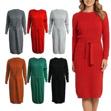 Women’s Cable Knitted Midi