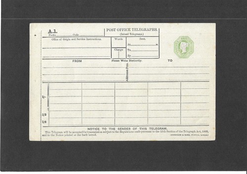 Stationery 1883 1s green - stationery,