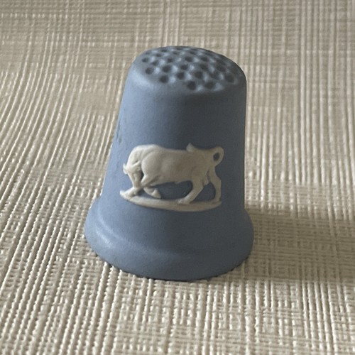 Vintage wedgwood blue thimble - wedgwood,