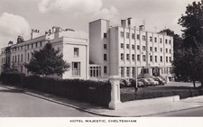 Vintage Postcard - Hotel Majestic, Cheltenham, Gloucestershire - RP - c1960