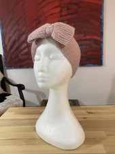 Retro Ski Headband Vintage Ear Warmers Sparkly Bow