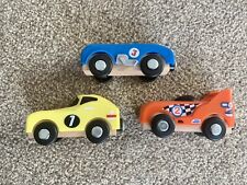 ⭐ Playtive Junior Wooden Racing Car Set - 3 Cars - Excellent Condition