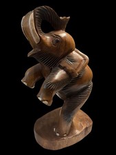 Large Hand Carved Solid Wooden