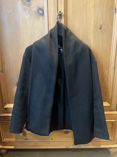 Zara black wool coat - , with