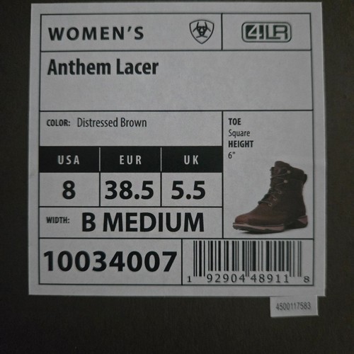 Ariat womens anthem lacer - womens,