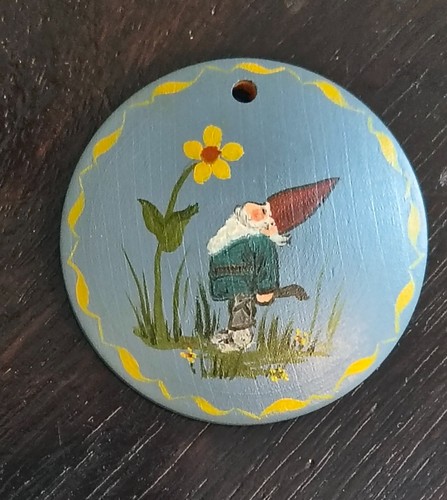 Vintage tole painted wooden - vintage,