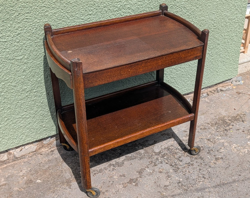 Vintage wooden oak - two, tier