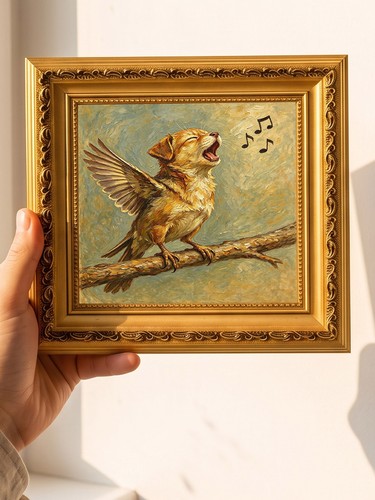 Dog bird wings singing - bird,