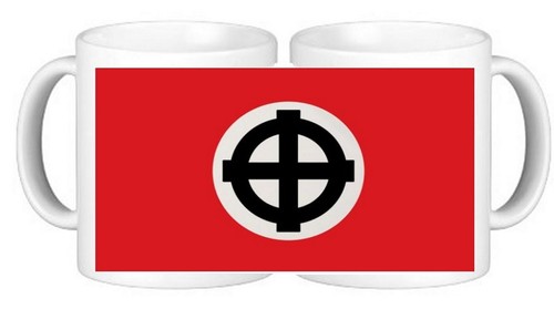 Celtic cross red ceramic - celtic,