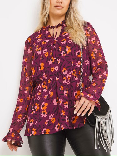 Simplybe blouse top pussybow - blouse,