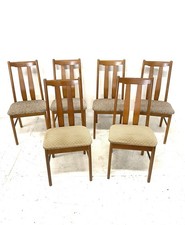 6 x Vintage Retro Mid Century 1960s Danish Era Modernist Beech Dining Chairs