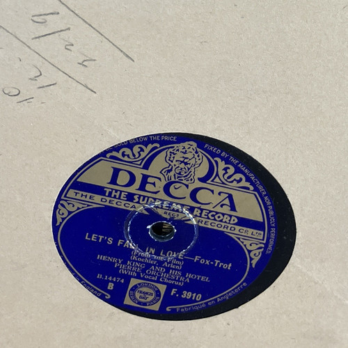 Decca 3910 let fall in - decca, let's