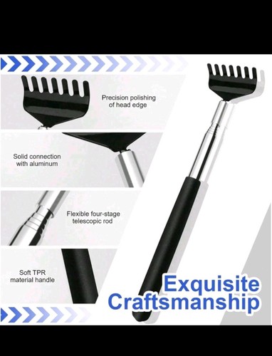 Stainless steel back scratcher - stainless,